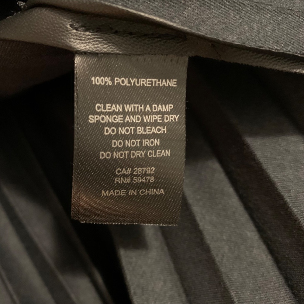 Rachel Zoe black faux leather pleated midi skirt, size M - Picture 4 of 8